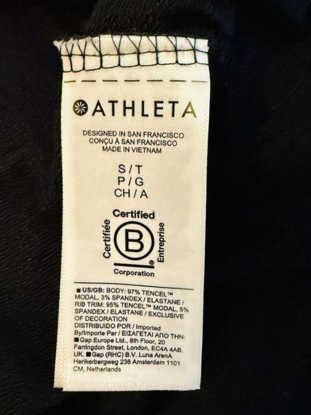 Athleta Black Lightweight Draped Open-Front Cardigan - Picture 5 of 7